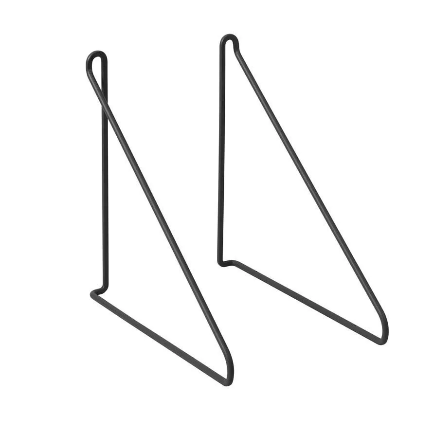 Panola dragers 2-pack, Zwart blomus