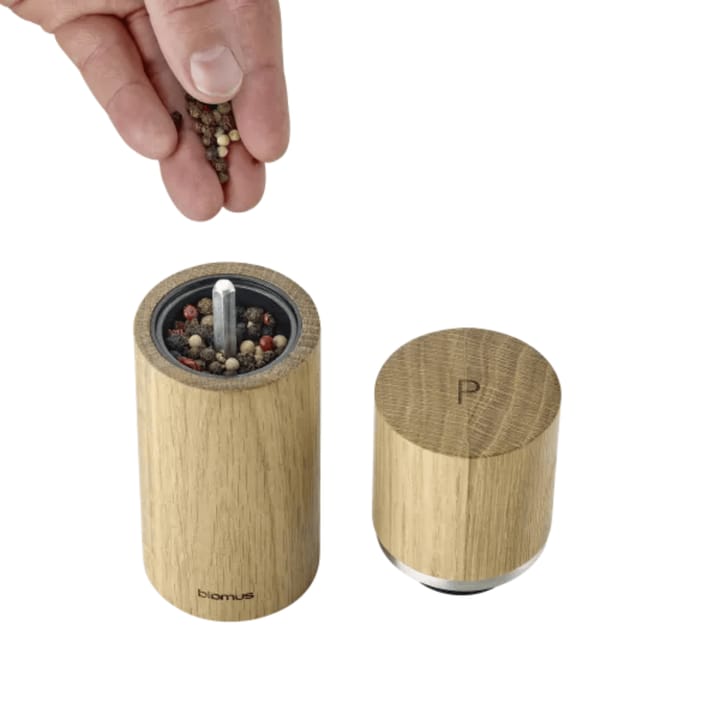 Pepe peper- en zoutmolen 15 cm, Eikenhout blomus