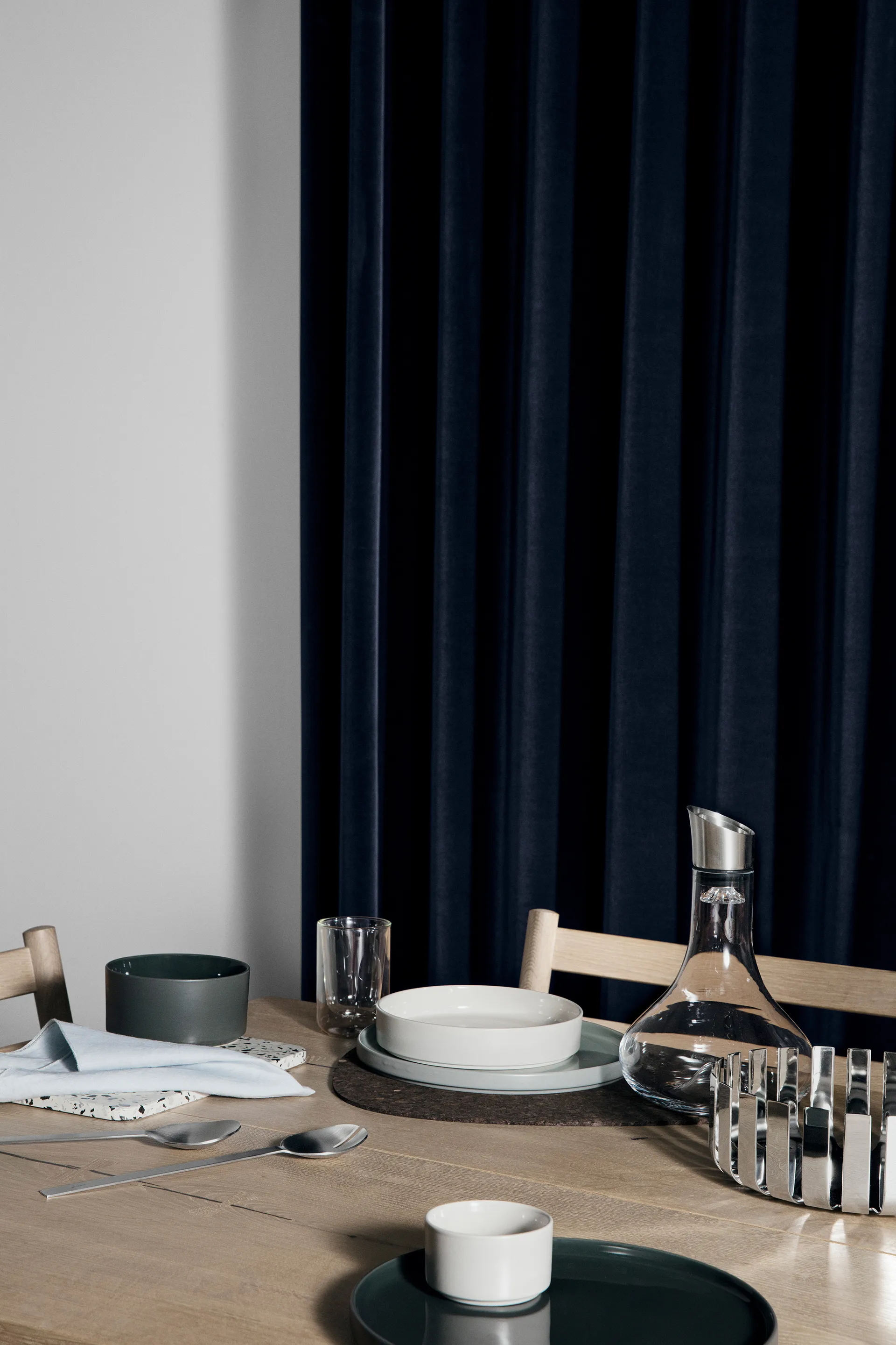 Pilar diep bord, Ø 20 cm, Moonbeam blomus