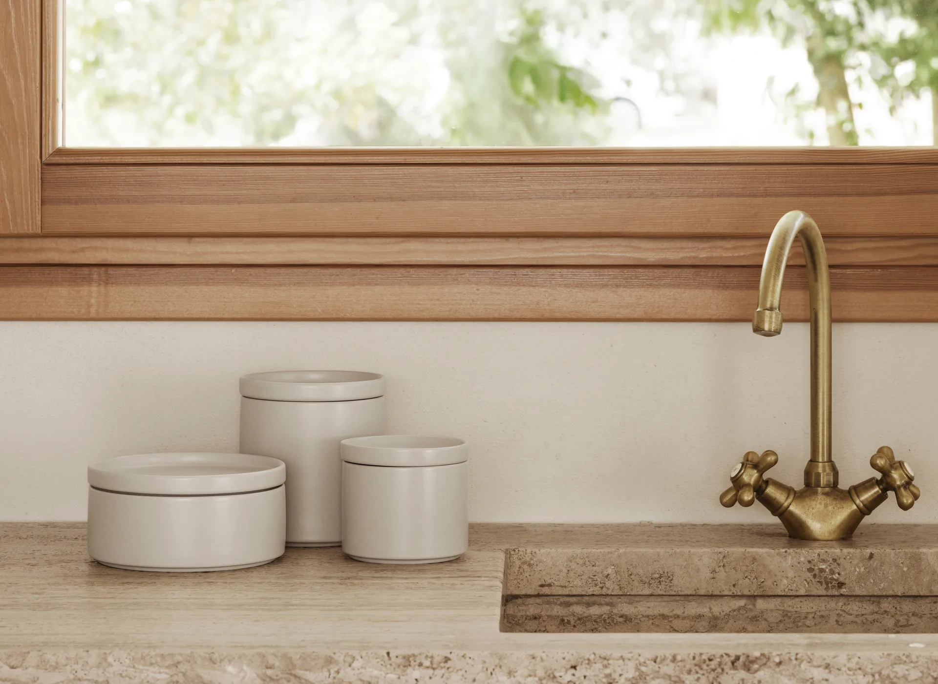 Pilar voorraadpot met deksel, Moonbeam, Ø12x13,5 cm blomus