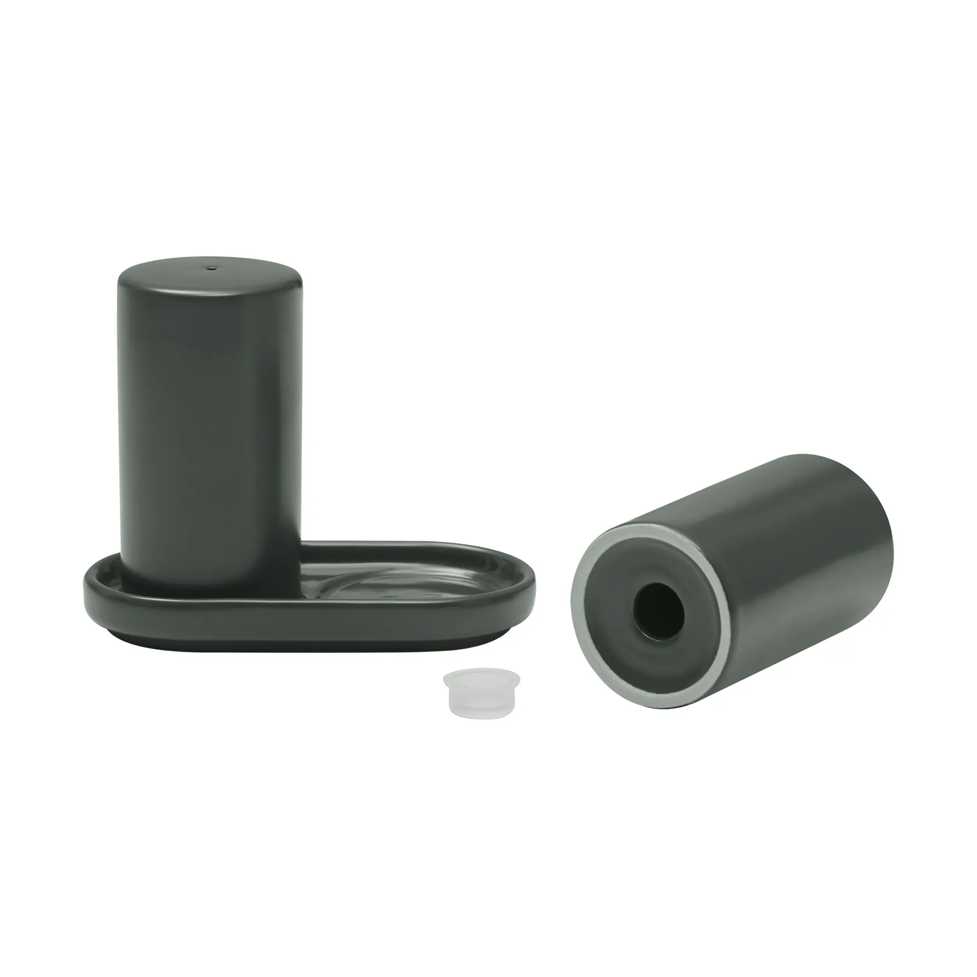 Pilar zout- & peperstel 2-delig, Agave Green, Ø4,5x11,5 cm blomus