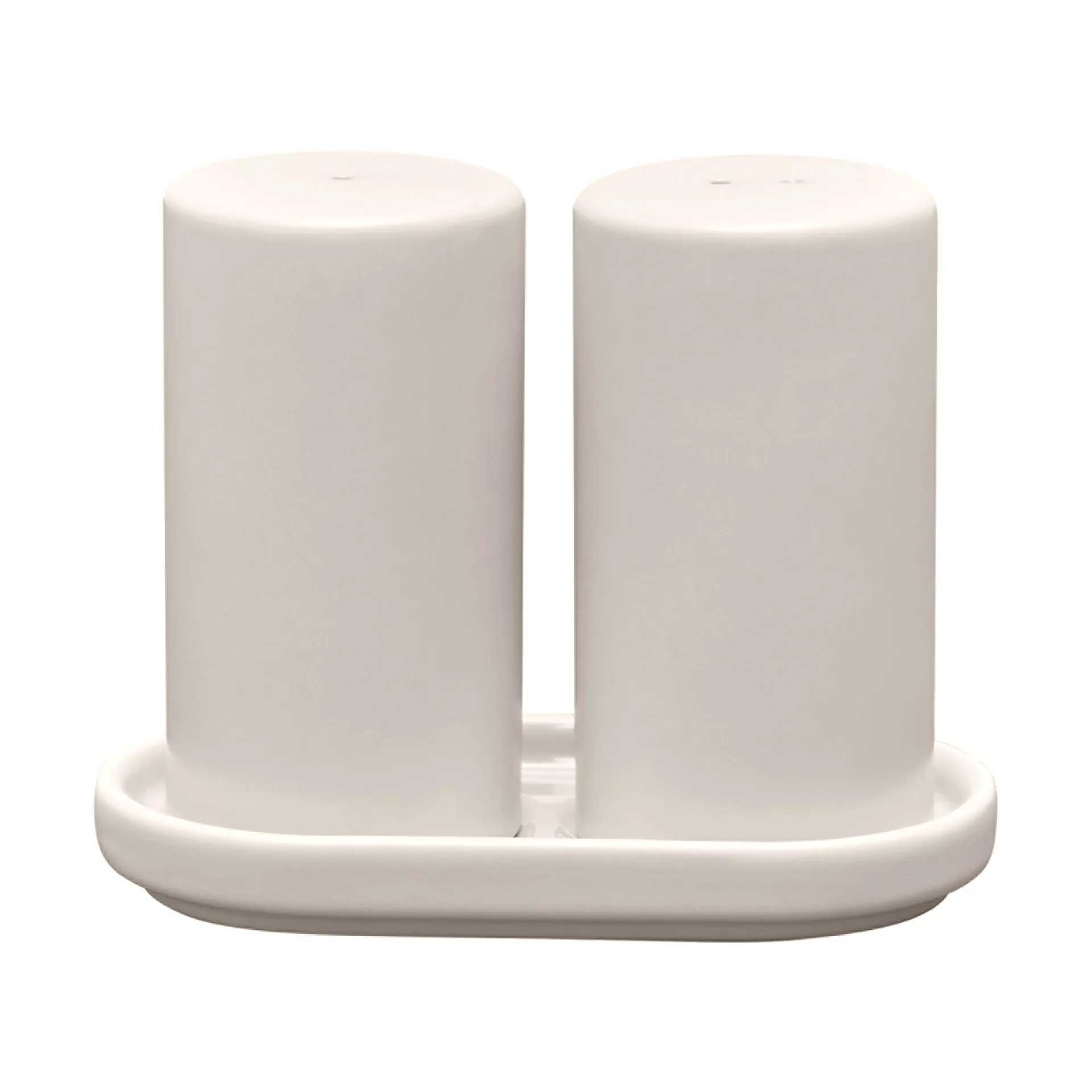 Pilar zout- & peperstel 2-delig, Moonbeam, Ø4,5x11,5 cm blomus