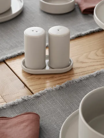 Pilar zout- & peperstel 2-delig - Moonbeam, Ø4,5x11,5 cm - blomus