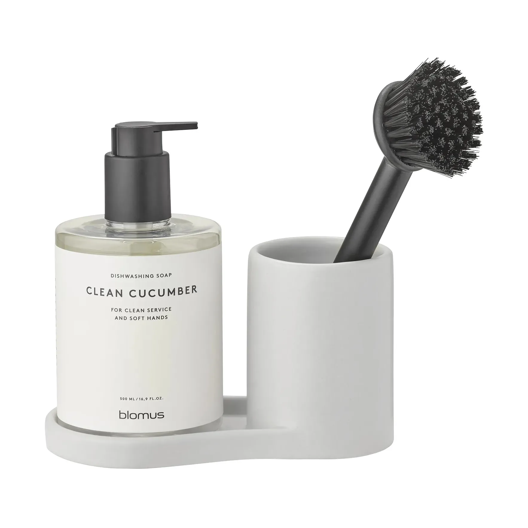 Piro afwasborstel- en zeephouder, Satellite blomus