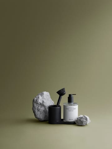 Piro afwasborstel- en zeephouder - Zwart - blomus
