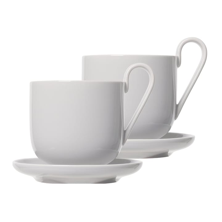 Ro koffiekop met schotel 2-pack - Nimbus cloud - Blomus