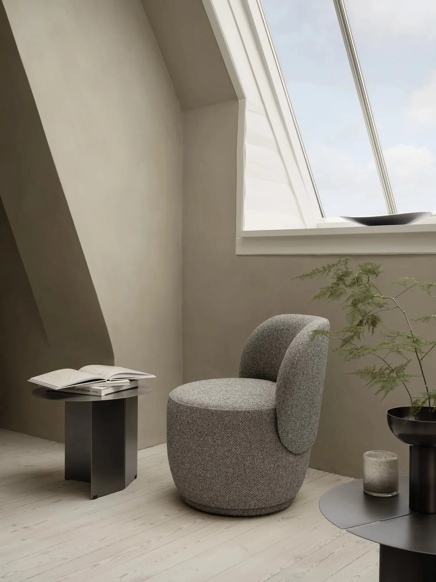 SAGA lantaarn M Ø12 cm, Dove blomus