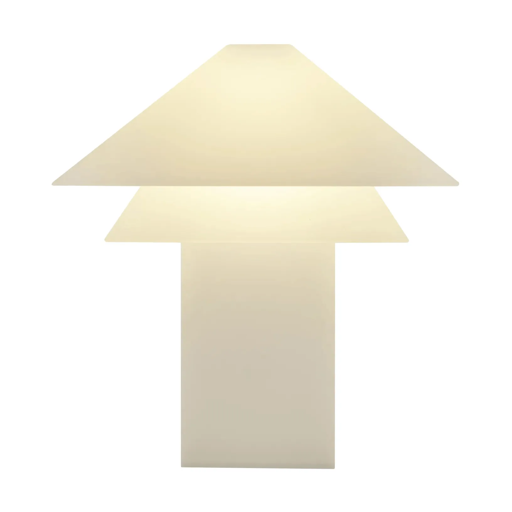 Sanaka draagbare tafellamp, Wit blomus