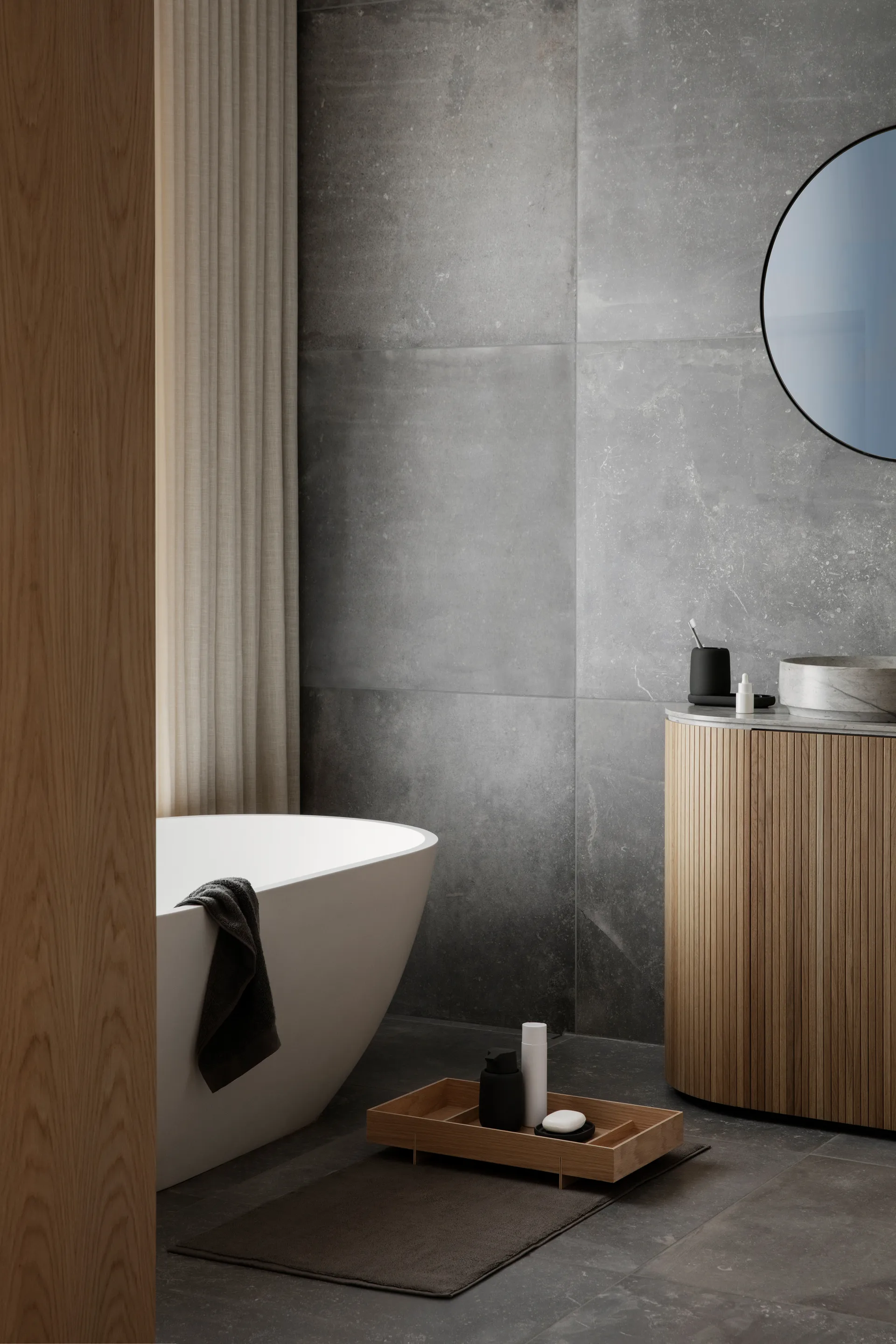 Sono dienblad 10x19 cm, Zwart blomus