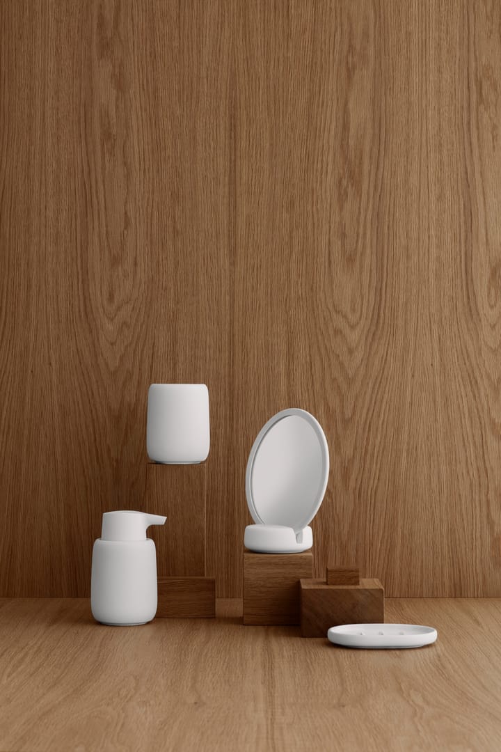 Sono zeepbakje 10x13 cm, Wit blomus
