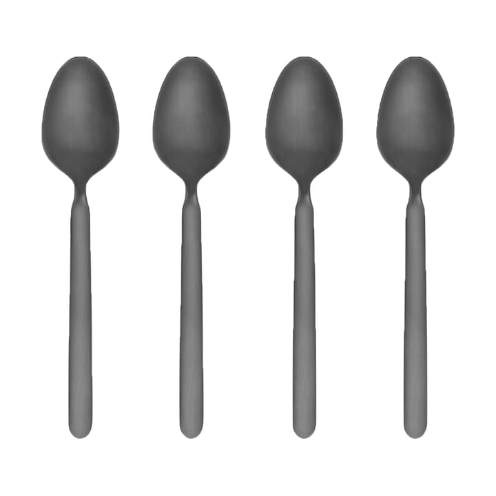 STELLA espressolepeltje zwart 4-pack - 11 cm - blomus