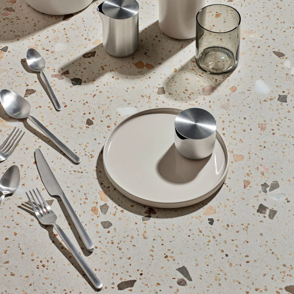 STELLA servies silver, 16-delig blomus
