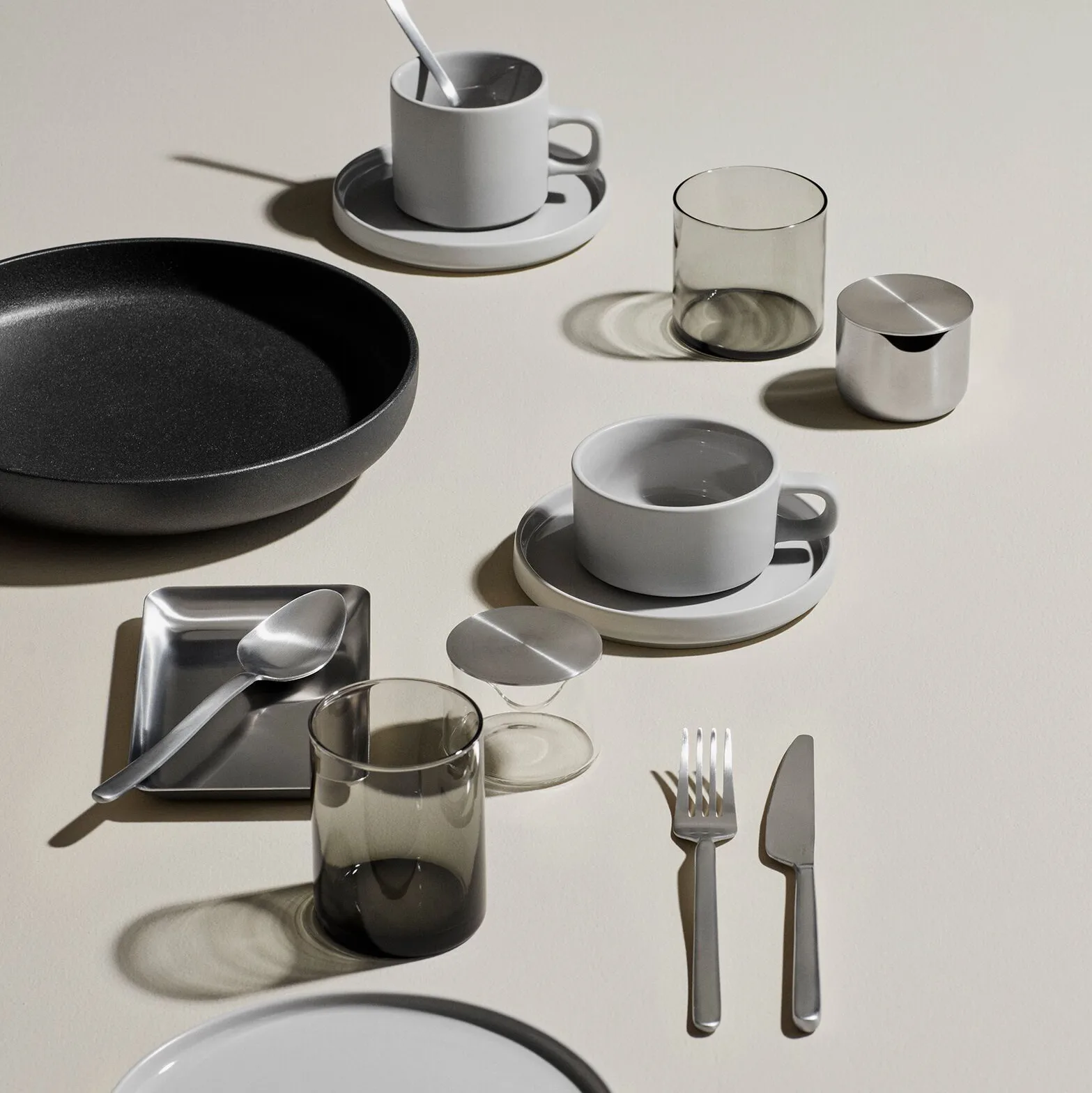STELLA servies silver, 16-delig blomus