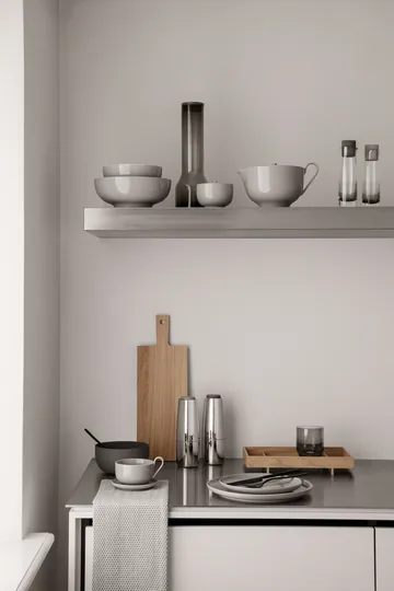 STELLA servies zwart - 16-delig - blomus