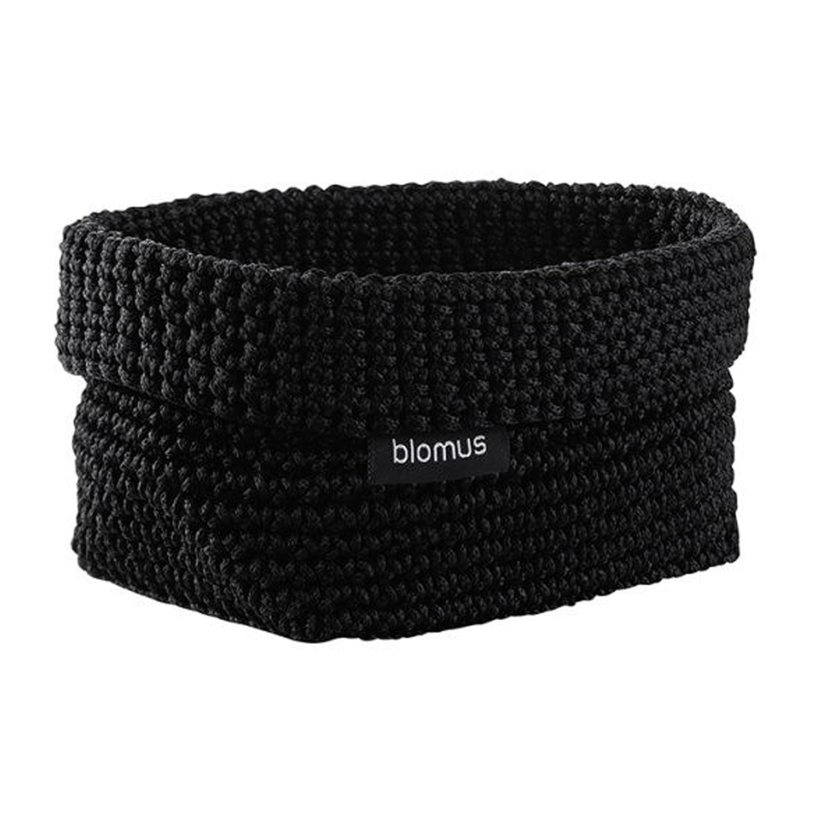 blomus Tela textielmand M 10x15 cm Zwart | Scandinavisch Interieur | Opbergmanden | Zwart
