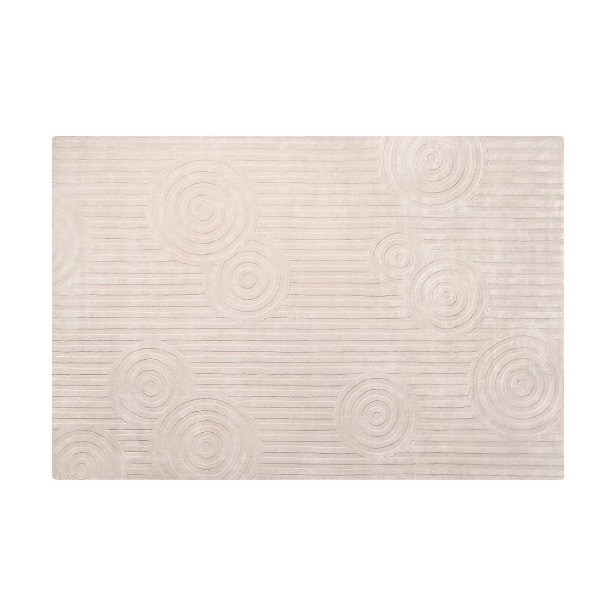 blomus Uzu vloerkleed L 200x300 cm Beige | Scandinavisch Interieur | Hoogpolige vloerkleden | Beige