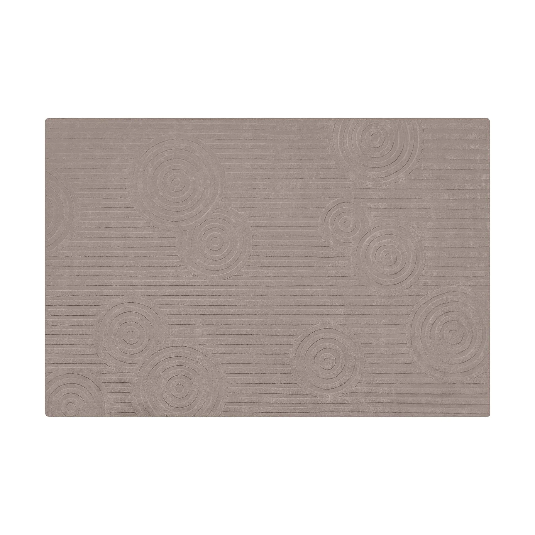 Uzu vloerkleed L 200x300 cm, Taupe blomus