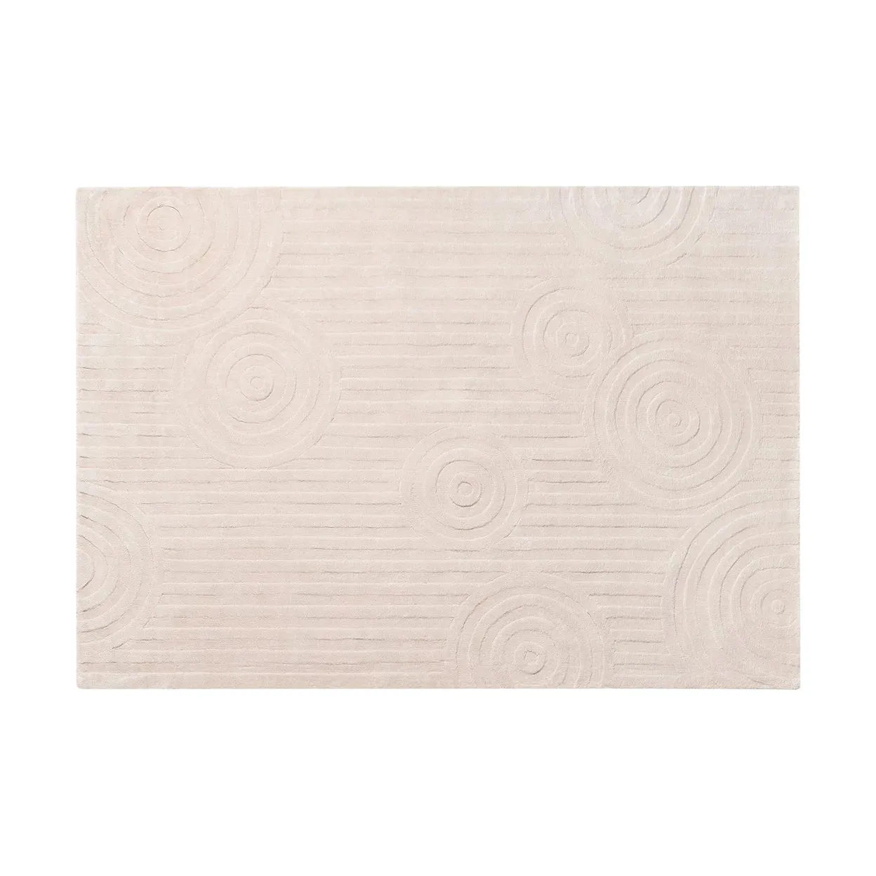 Uzu vloerkleed S 140x200 cm, Beige blomus
