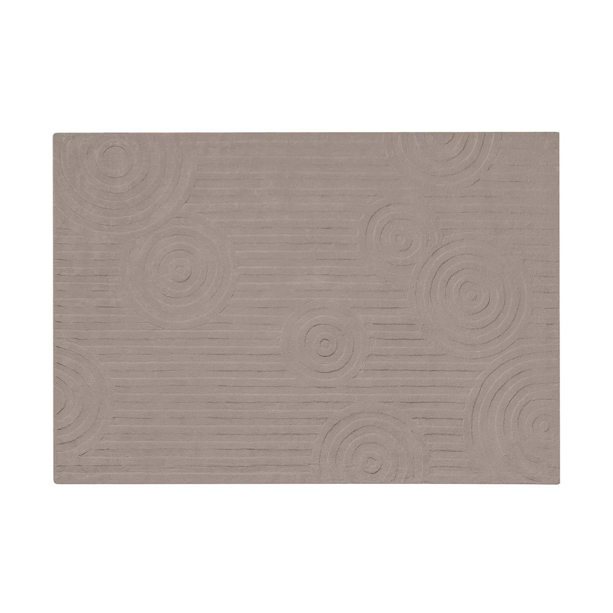 Uzu vloerkleed S 140x200 cm, Taupe blomus
