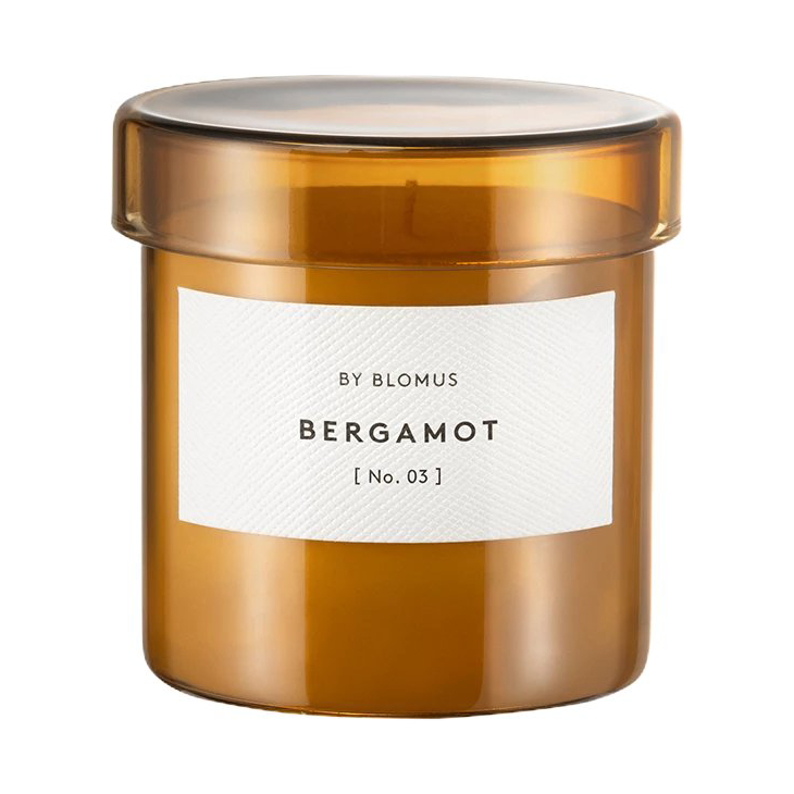 blomus Vaola geurkaars Bergamot S, 30 H | Scandinavisch Interieur | Geurkaarsen & aroma diffusers | Geel