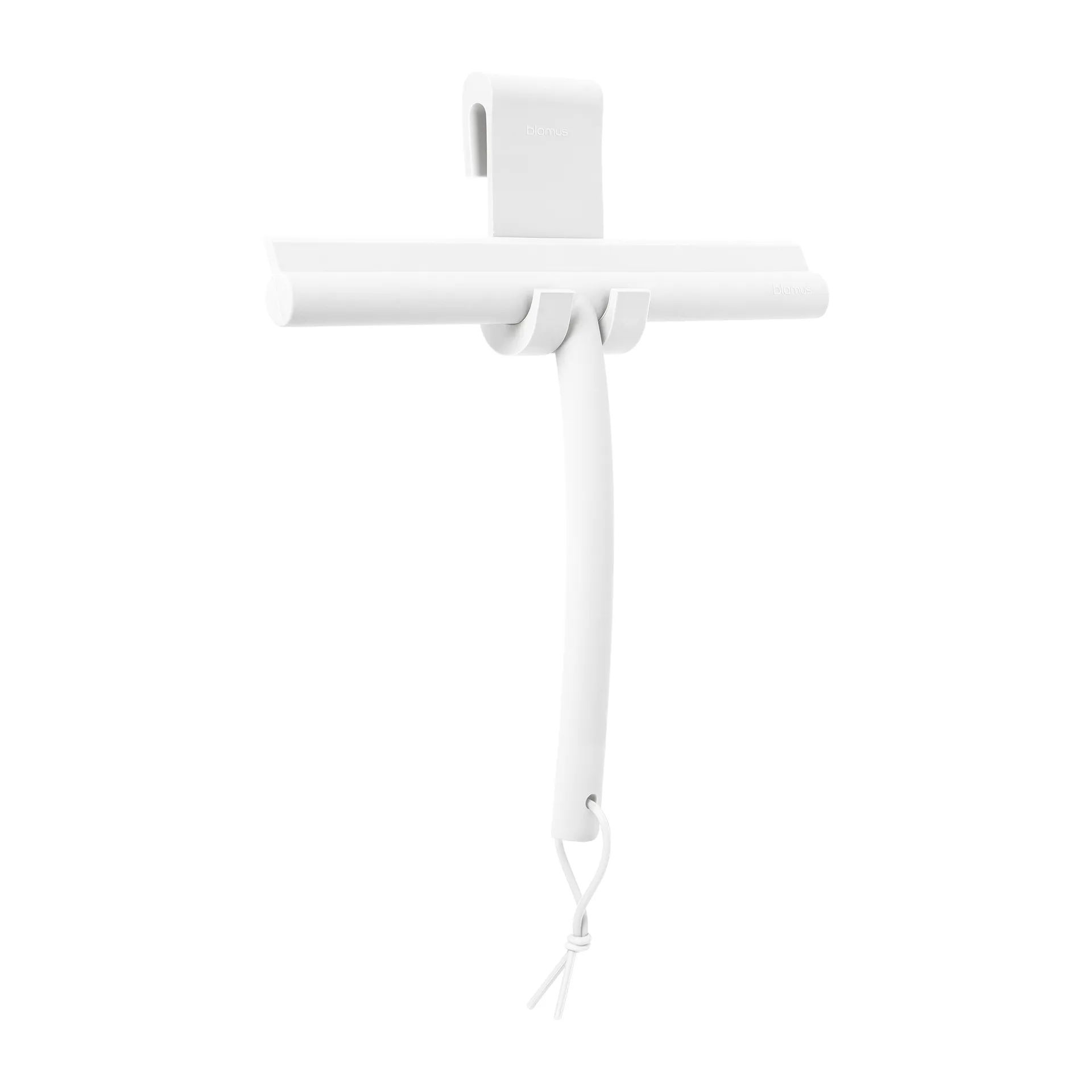 Vipo doucheschraper met haakje, Wit blomus