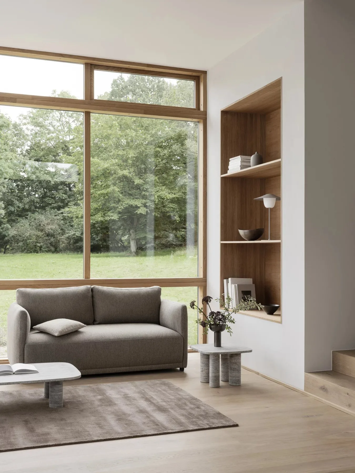 Visca vloerkleed S 140x200 cm, Taupe blomus