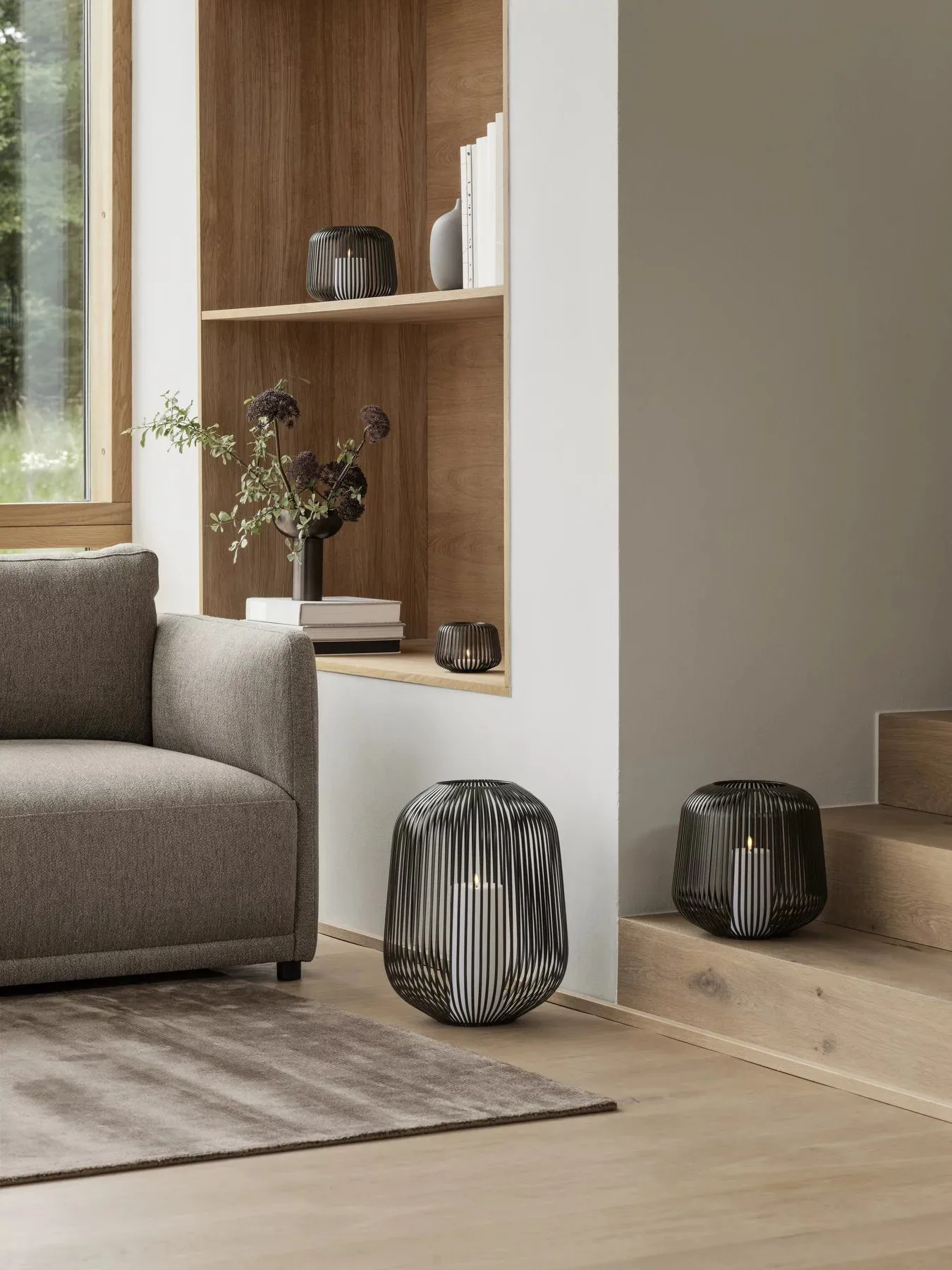 Visca vloerkleed S 140x200 cm, Taupe blomus