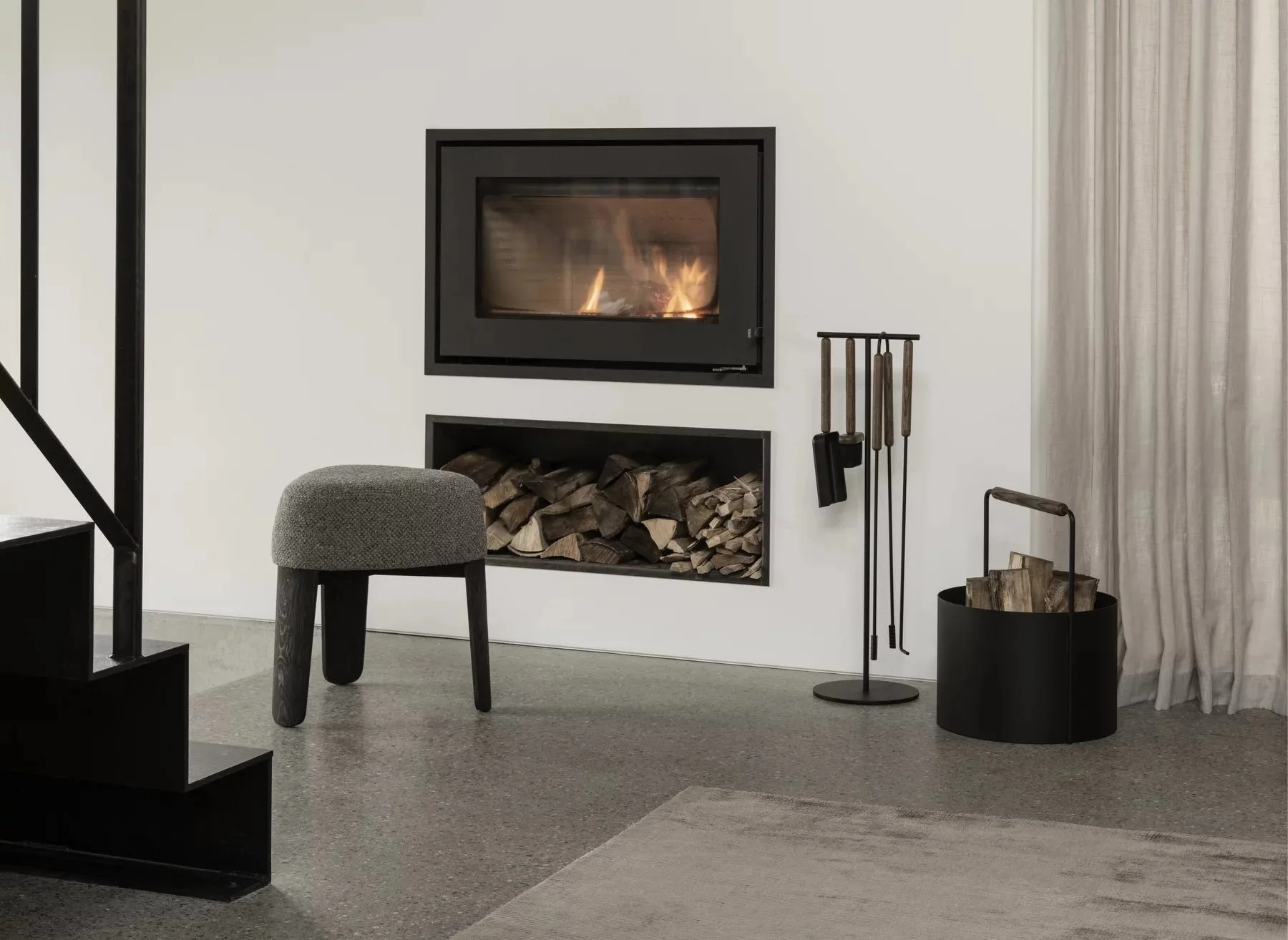 Visca vloerkleed S 140x200 cm, Taupe blomus