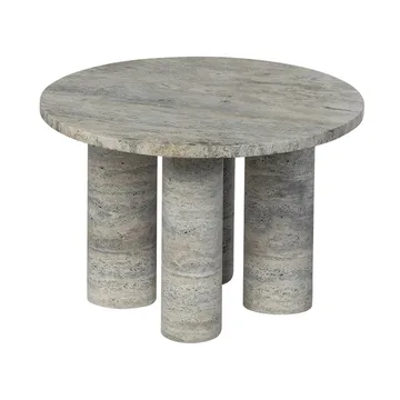 Volos bijzettafel S Ø52 cm - Silver Travertine - blomus
