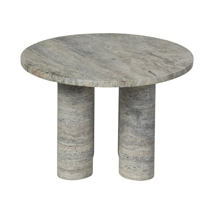 Volos bijzettafel S Ø52 cm, Silver Travertine blomus