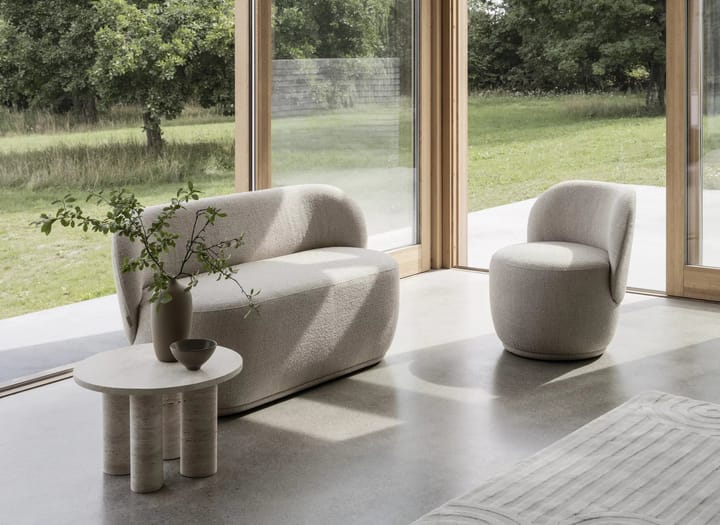Volos bijzettafel S Ø52 cm, Travertine blomus
