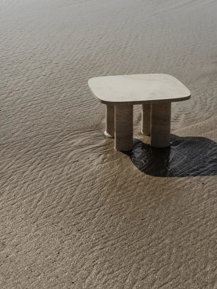 Volos bijzettafel S 52x52 cm, Travertine blomus
