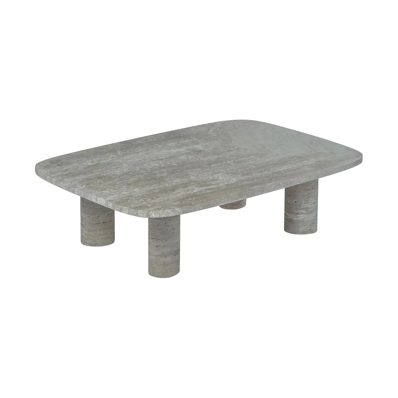 Volos salontafel L 100x70 cm, Silver Travertine blomus