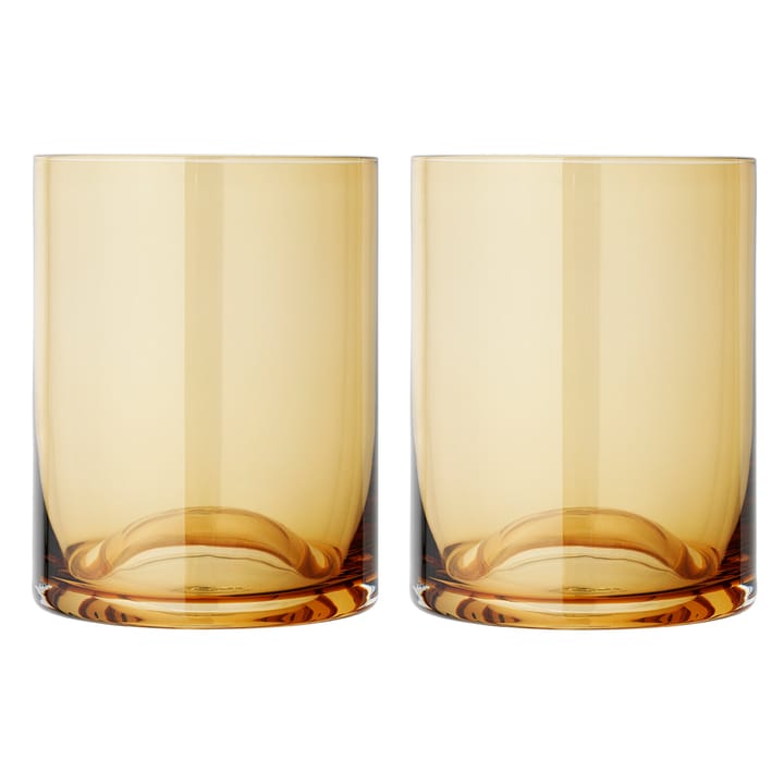 Wave bekerglas, 2 stuks - Dull gold - blomus
