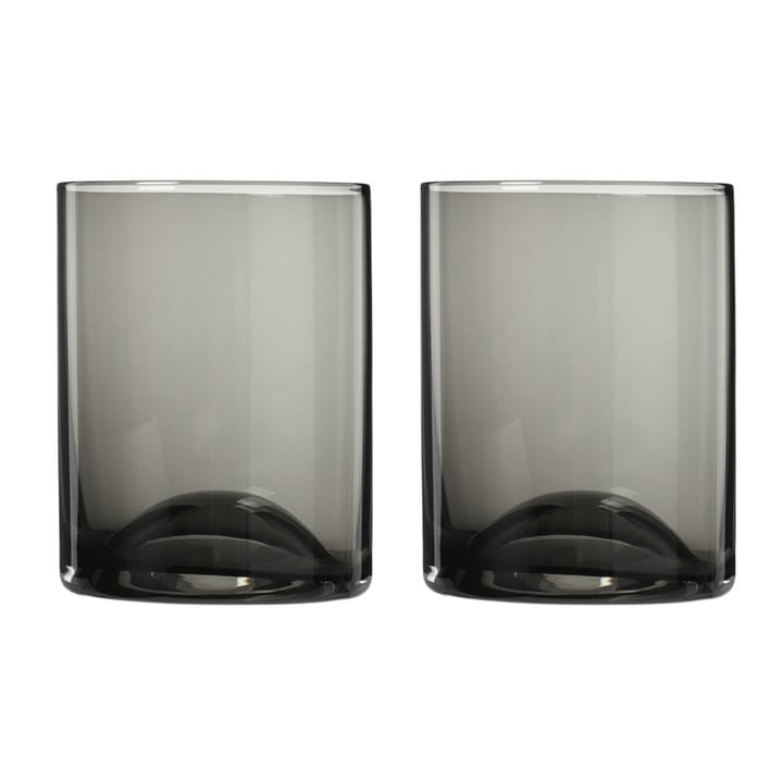 Wave bekerglas, 2 stuks, Zwart Blomus