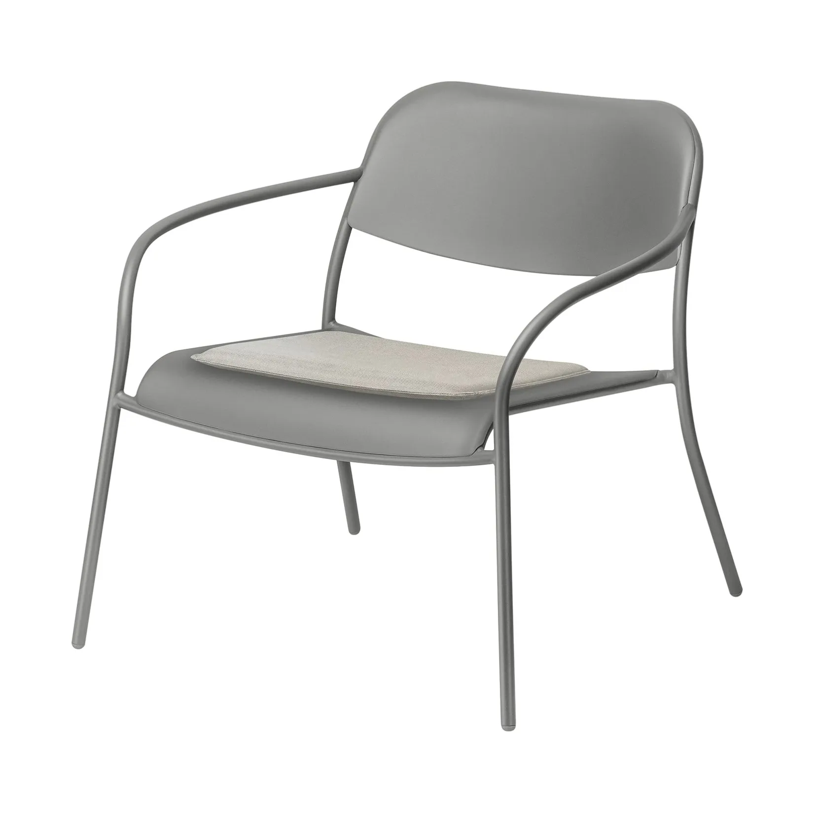 Zitkussen voor YUA lounge chair, Melange grey blomus