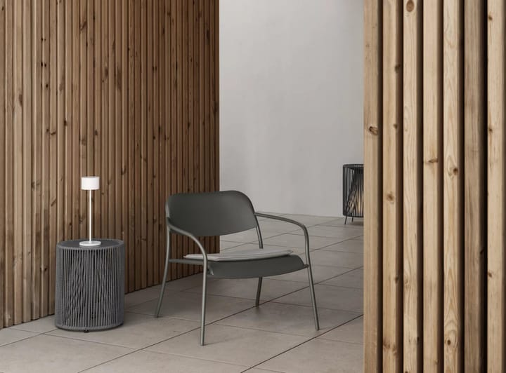 Zitkussen voor YUA lounge chair, Melange grey blomus