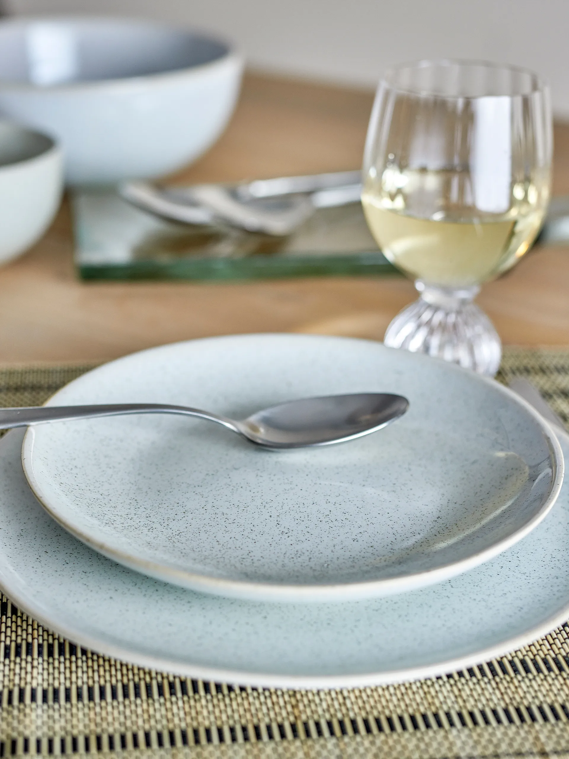 Addison bord Ø22 cm, Wit Bloomingville