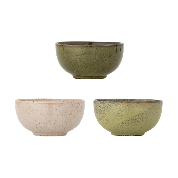 Addison kom Ø16 cm 3-delig - Green - Bloomingville