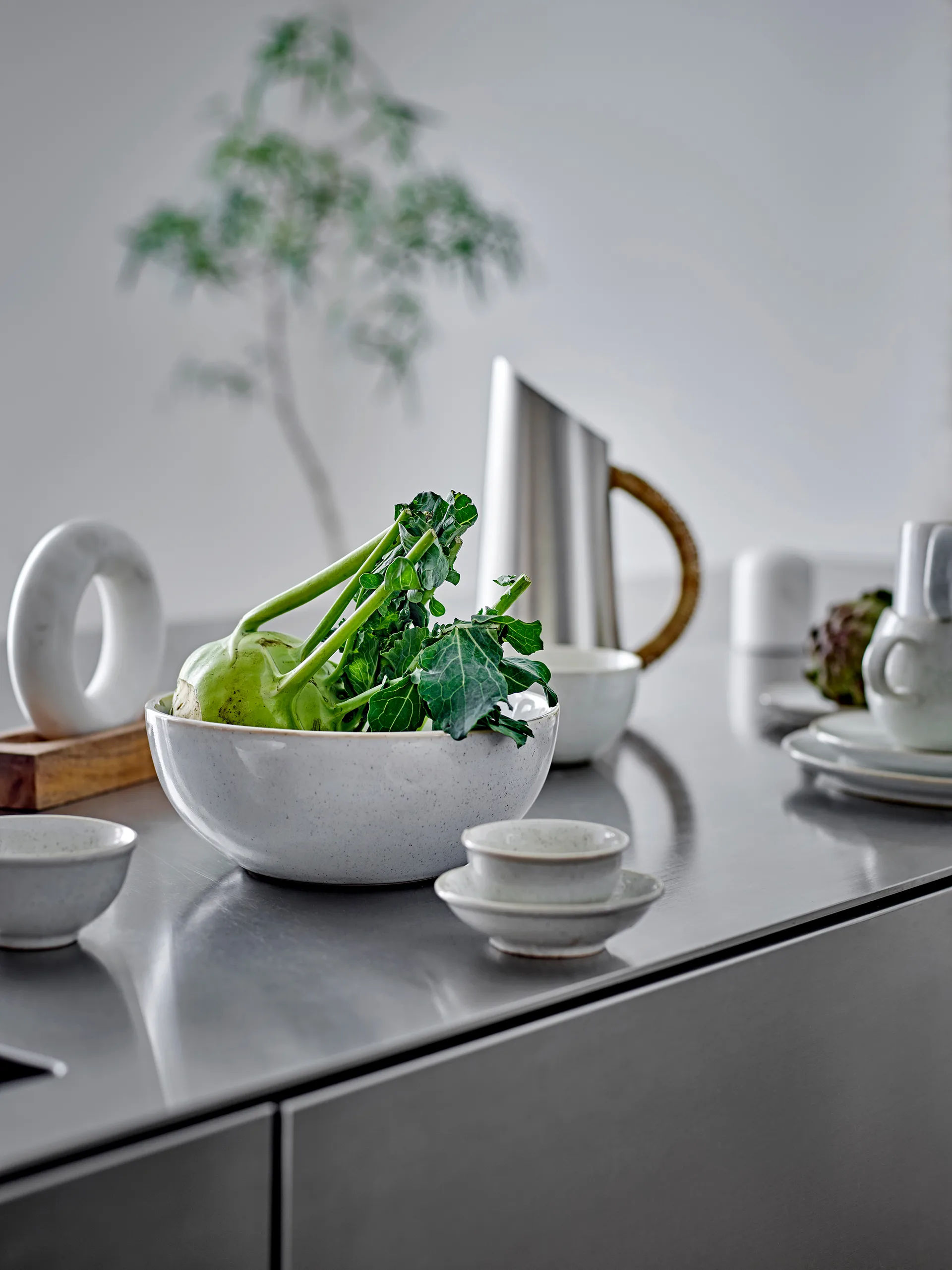 Addison schaal 7,5 cl, Wit Bloomingville