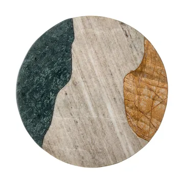Adelaide snijplank Ø25 cm - Groen-wit-geel marmer - Bloomingville