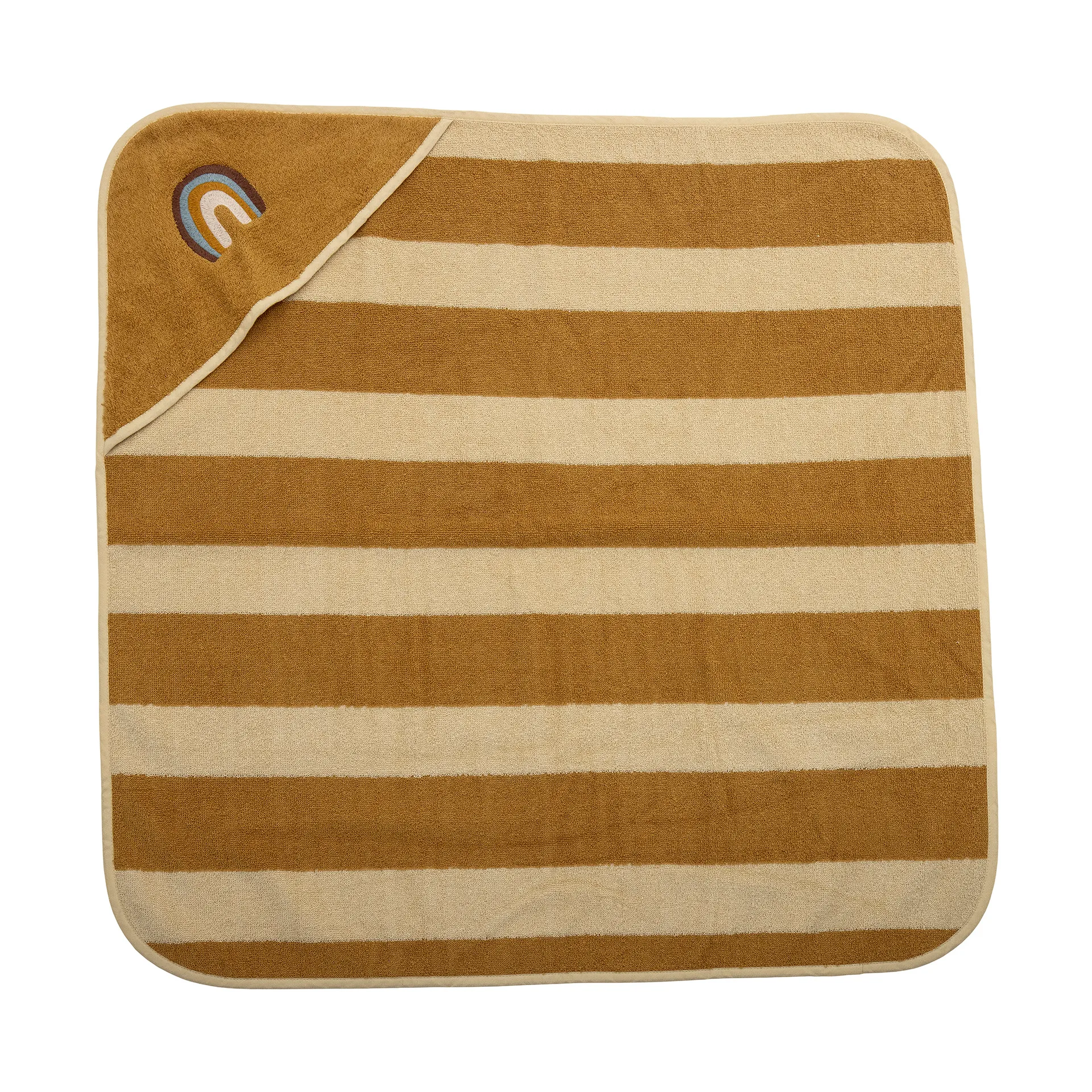 Agnes badhanddoek met capuchon 78x78 cm, Regenboog Bloomingville