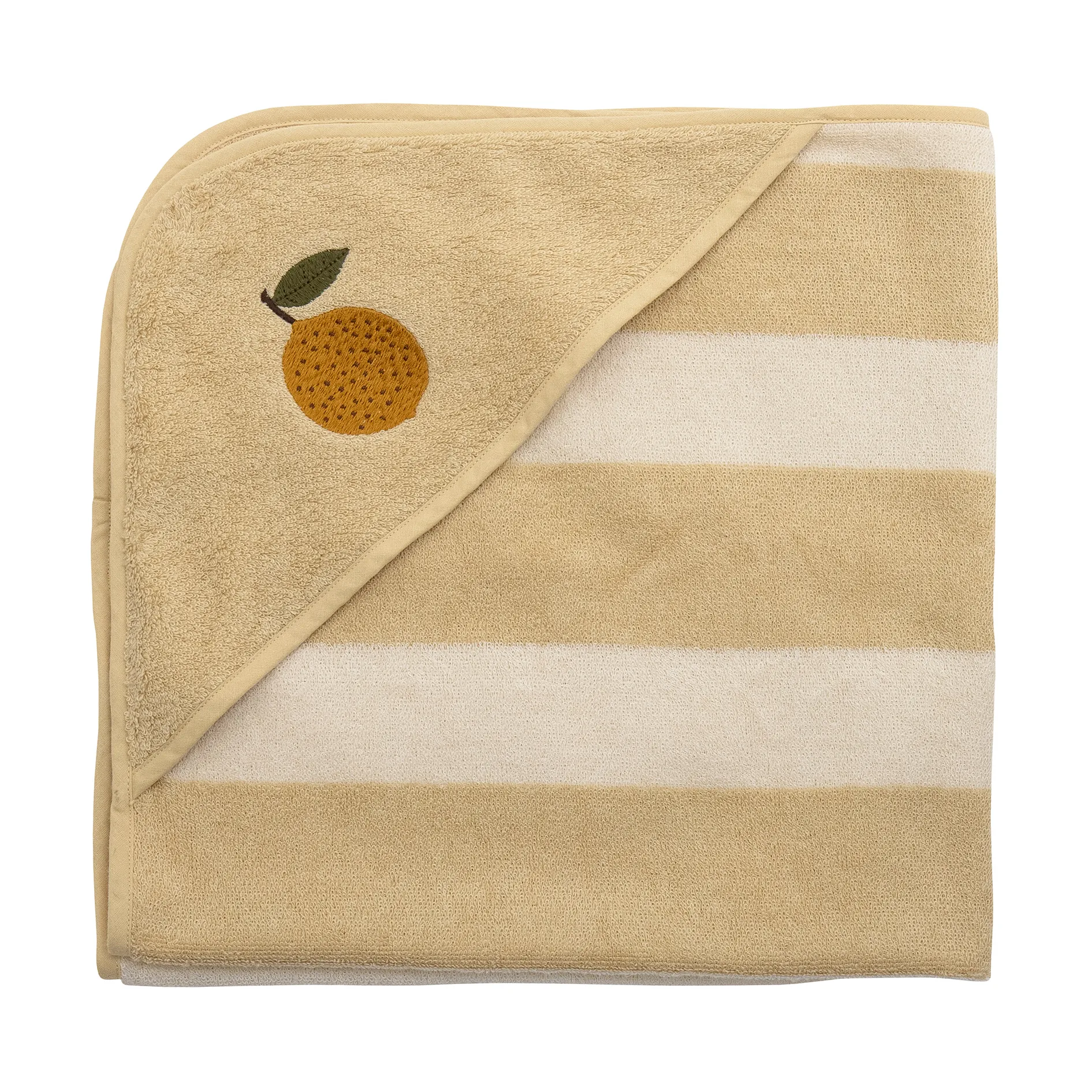 Agnes badhanddoek met capuchon 78x78 cm, Sinaasappel Bloomingville