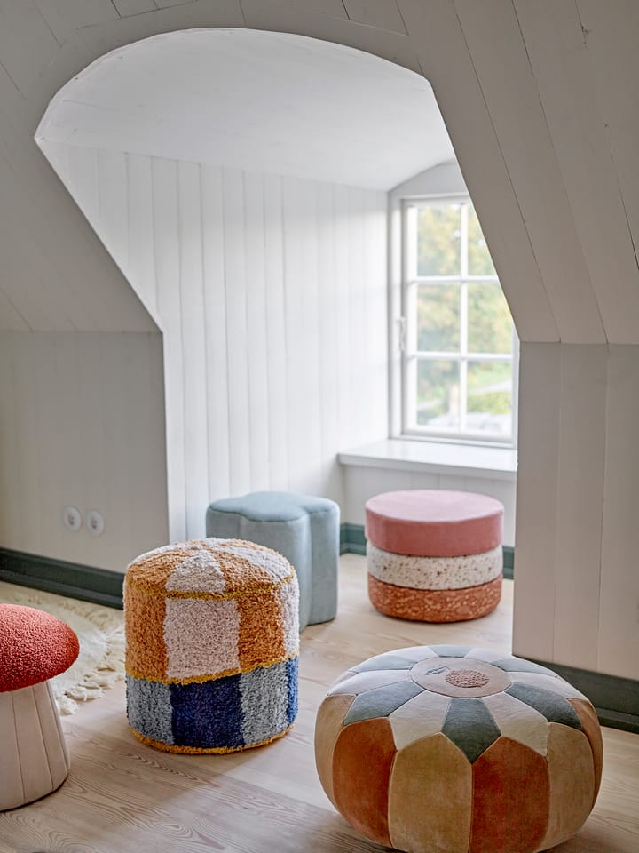 Agnes poef Ø50x30 cm, Bruin Bloomingville