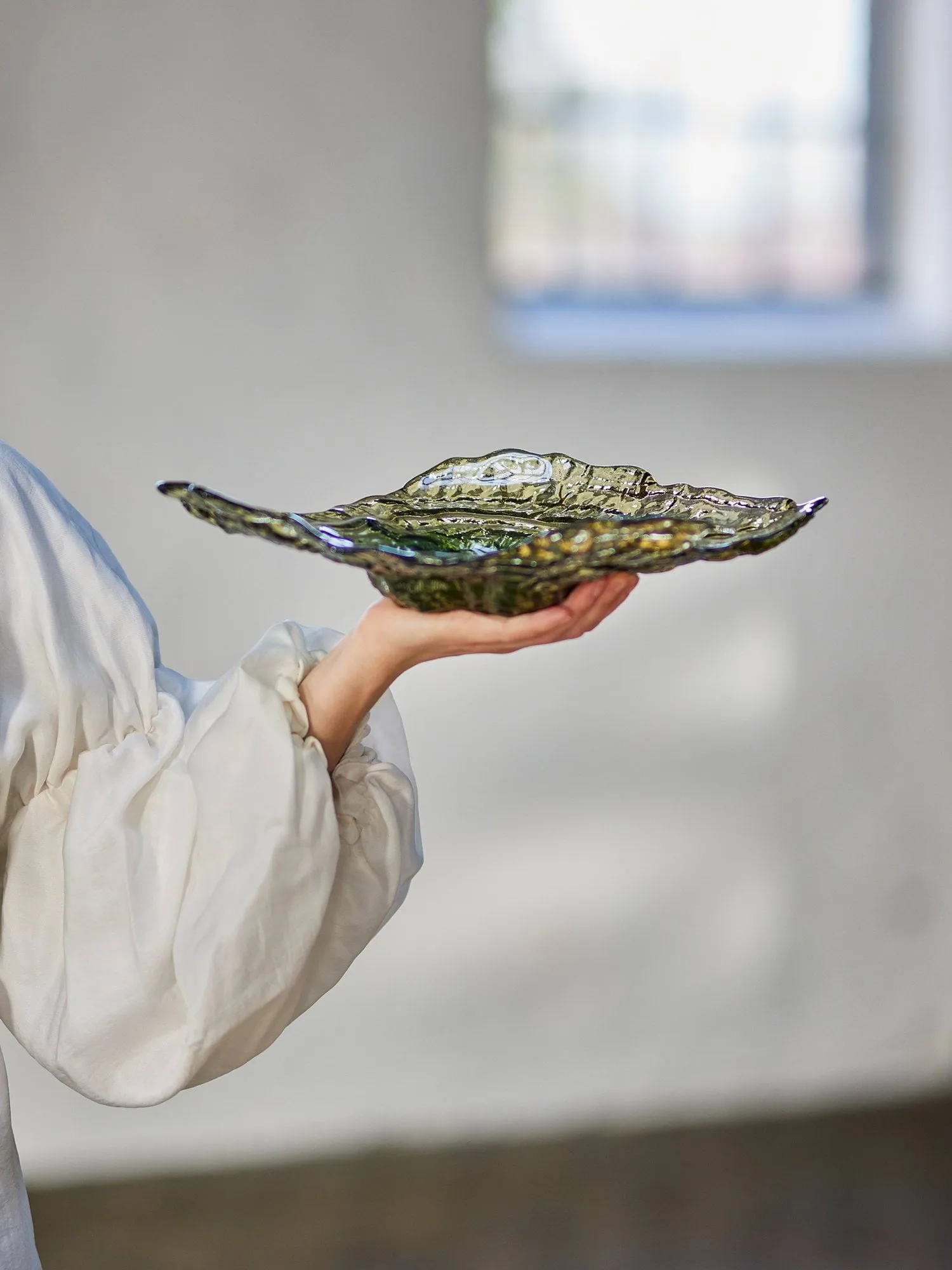 Aiku schaal, Green, 38x29 cm Bloomingville