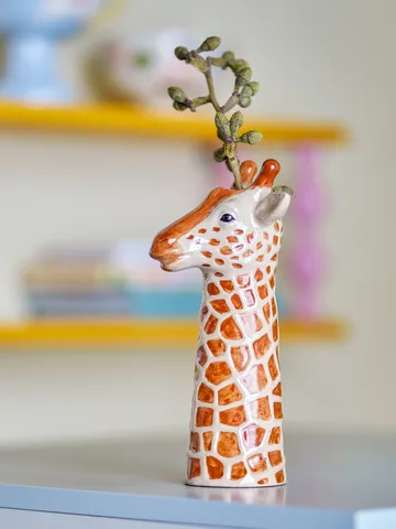 Alazar vaas 9x21 cm - Bruin - Bloomingville