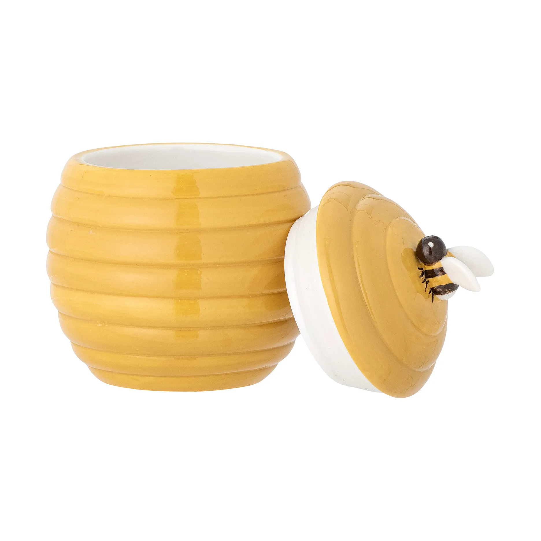 Alfred pot met deksel, Geel Bloomingville