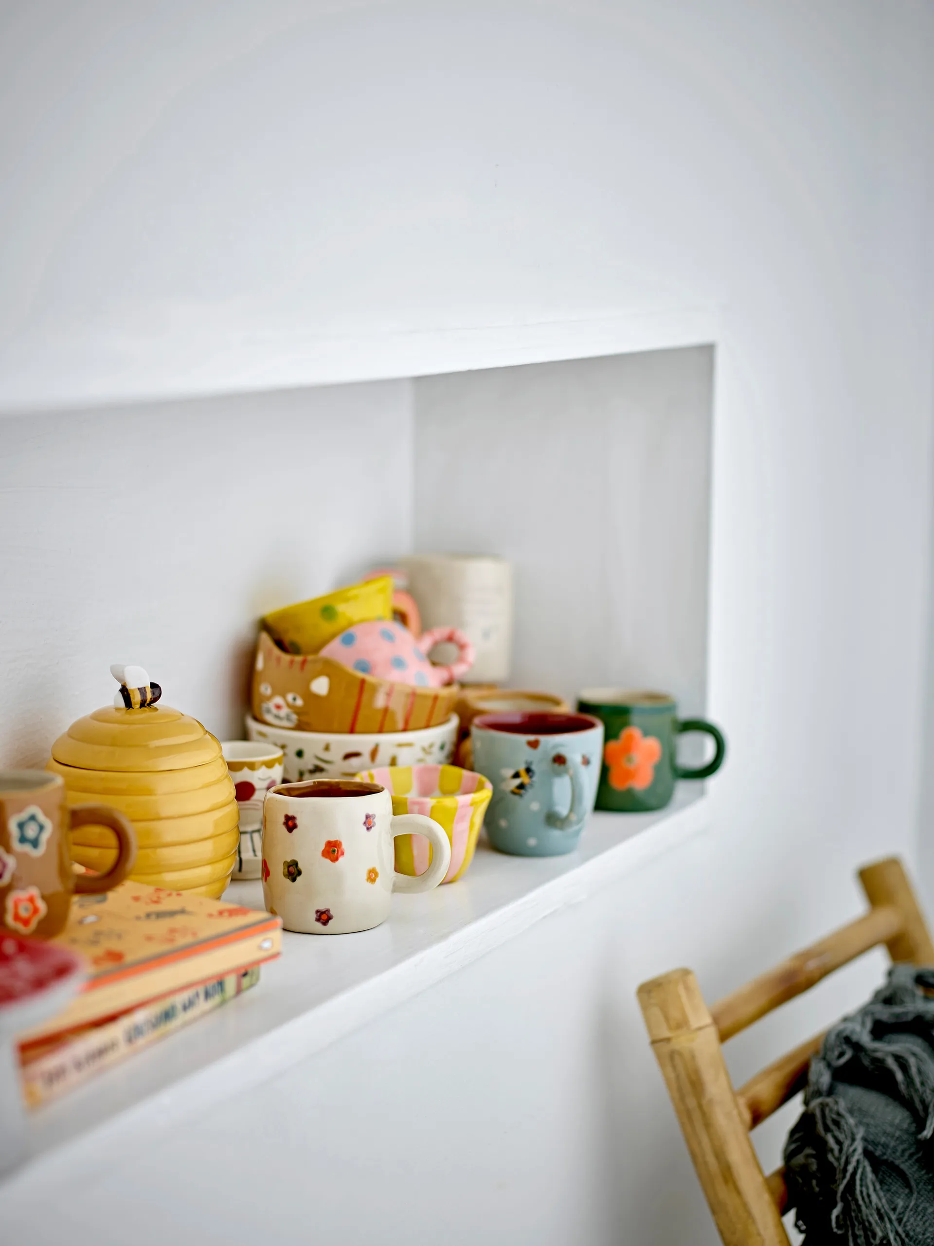 Alfred pot met deksel, Geel Bloomingville