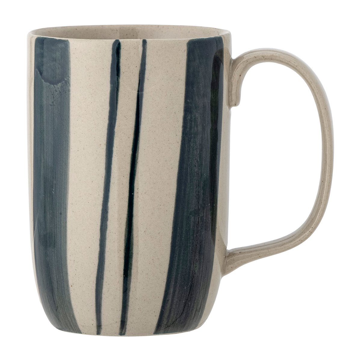 Bloomingville Allium mok o8,5x11,5 cm Blauwe strepen
