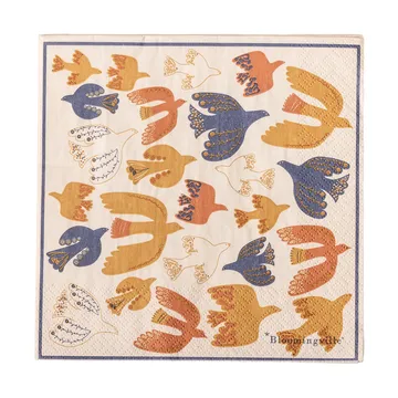 Anniversary papieren servet 20-pack - Geel - Bloomingville